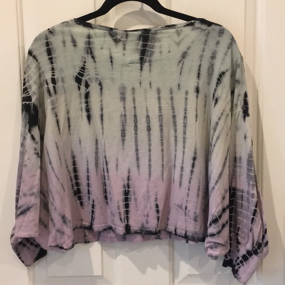 OMBRÉ TIE-DYED CROP SWEATER SIZE XS - Picture 2 of 2